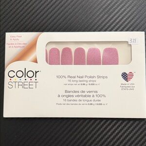 Color Street Sparkling Pink Nail Polish Strips - Czech Me Out